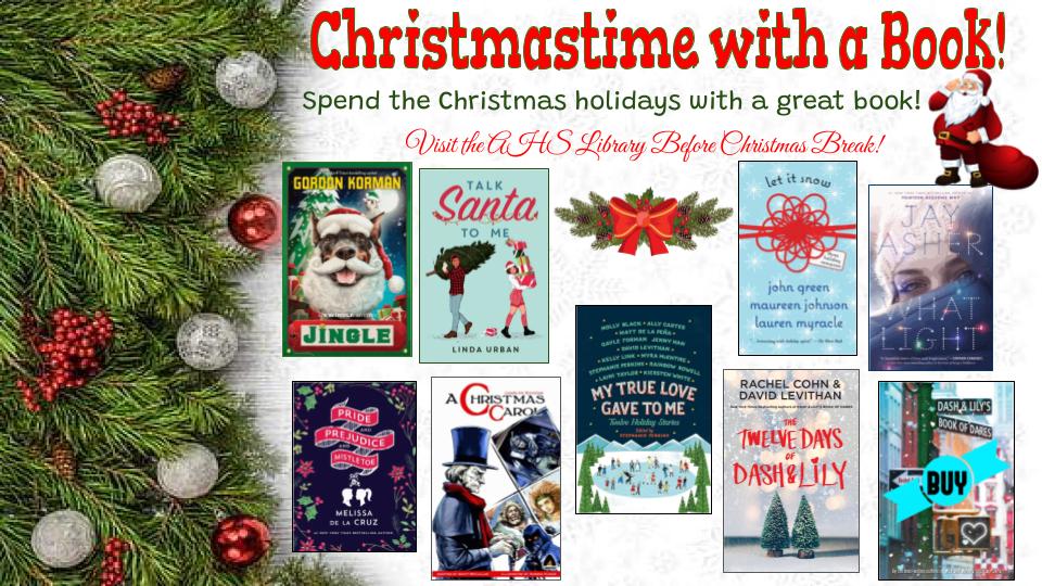 Come check out a book before the Christmas break! 